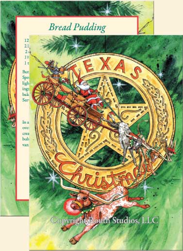 Texas Christmas Cards, Holiday card with featuring Texas star